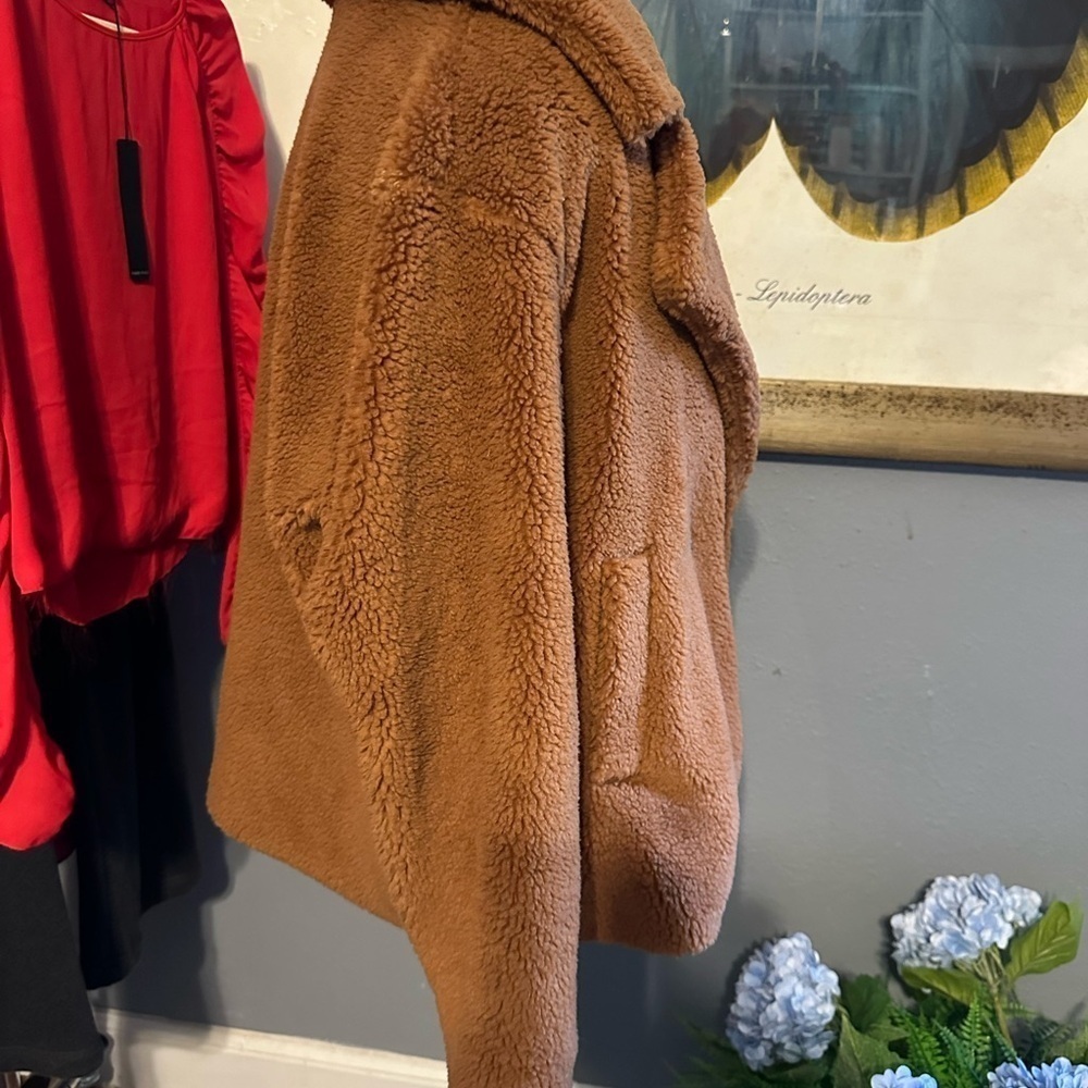Gap NWT large brown Sherpa jacket - Picture 6 of 7